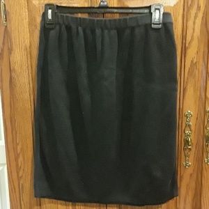 Amknits, INC:Cotton Short Black Skirt